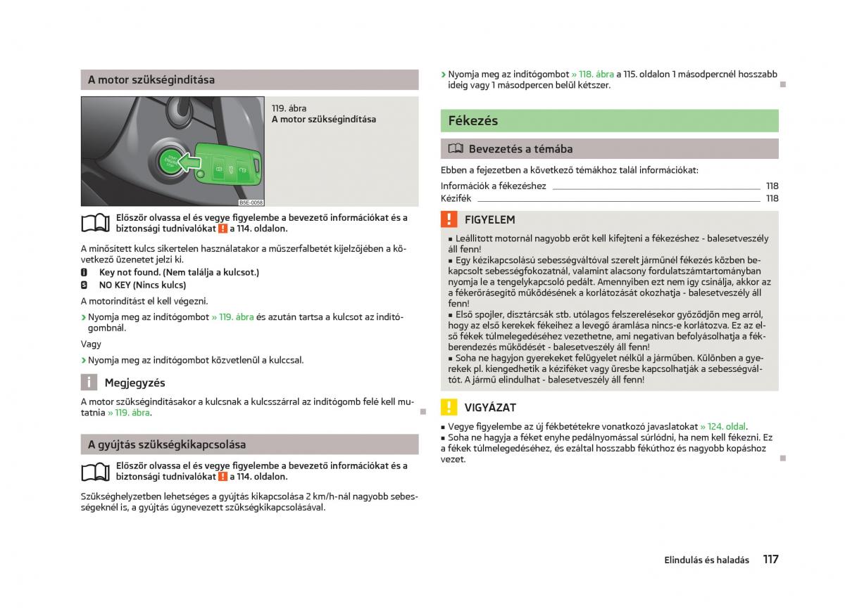 Skoda Octavia III 3 Kezelesi utmutato / page 119