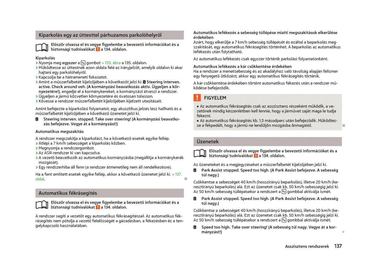 Skoda Octavia III 3 Kezelesi utmutato / page 139