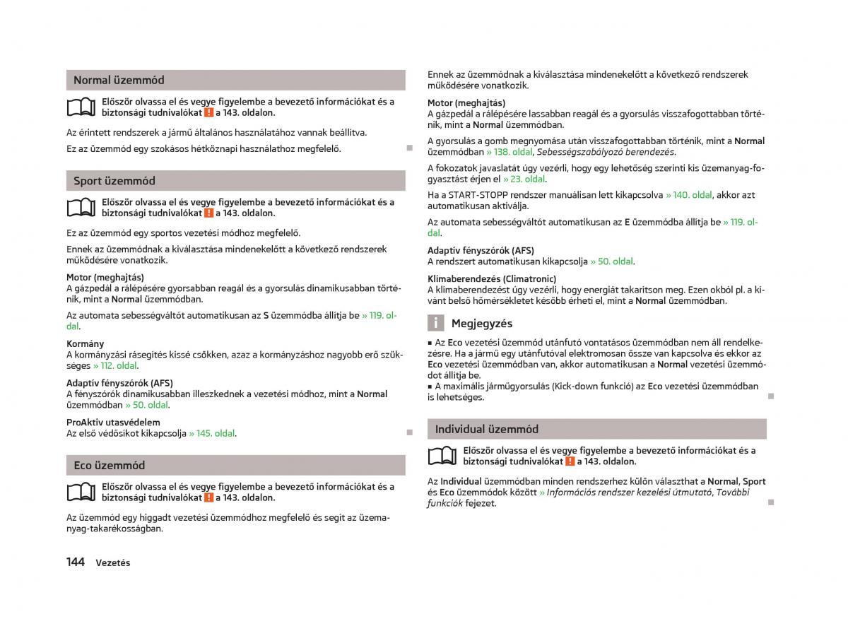 Skoda Octavia III 3 Kezelesi utmutato / page 146