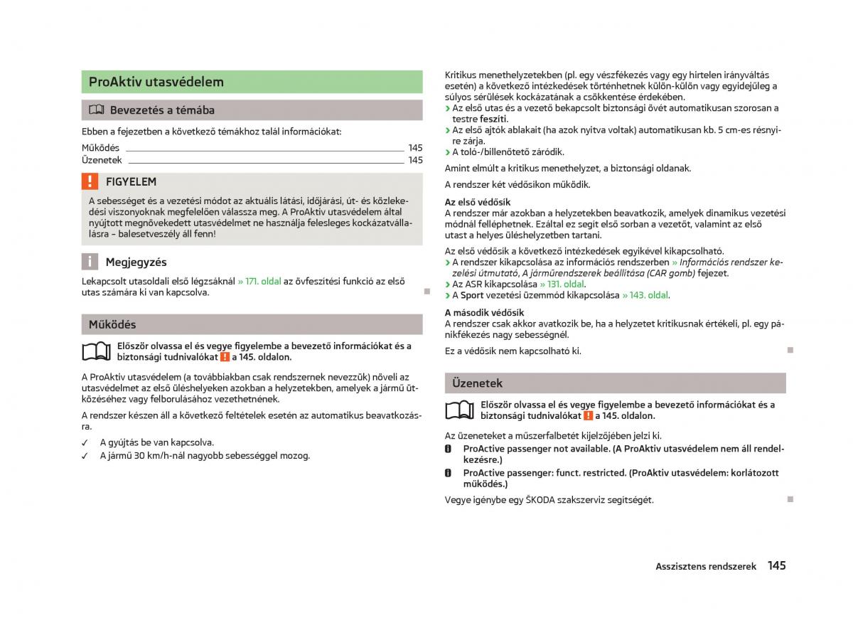 Skoda Octavia III 3 Kezelesi utmutato / page 147