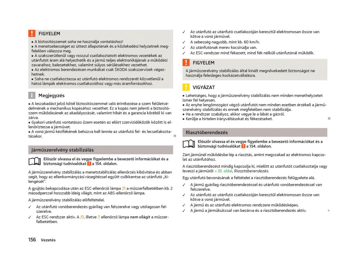 Skoda Octavia III 3 Kezelesi utmutato / page 158
