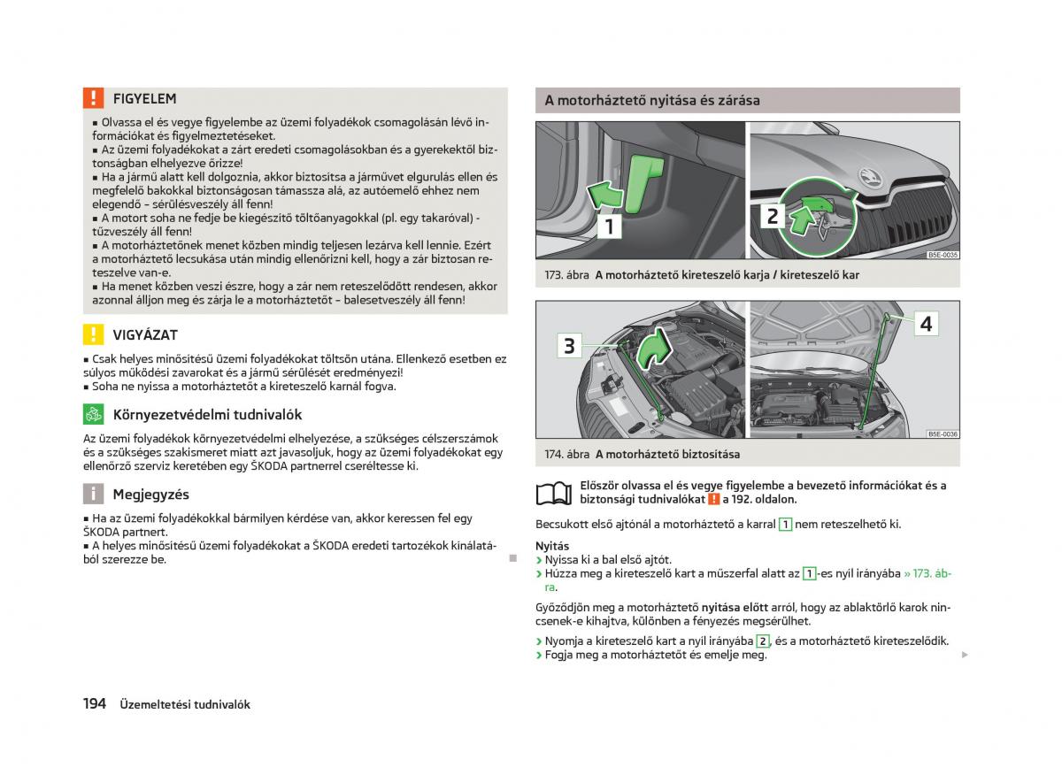 Skoda Octavia III 3 Kezelesi utmutato / page 196