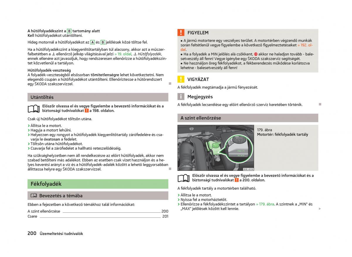 Skoda Octavia III 3 Kezelesi utmutato / page 202