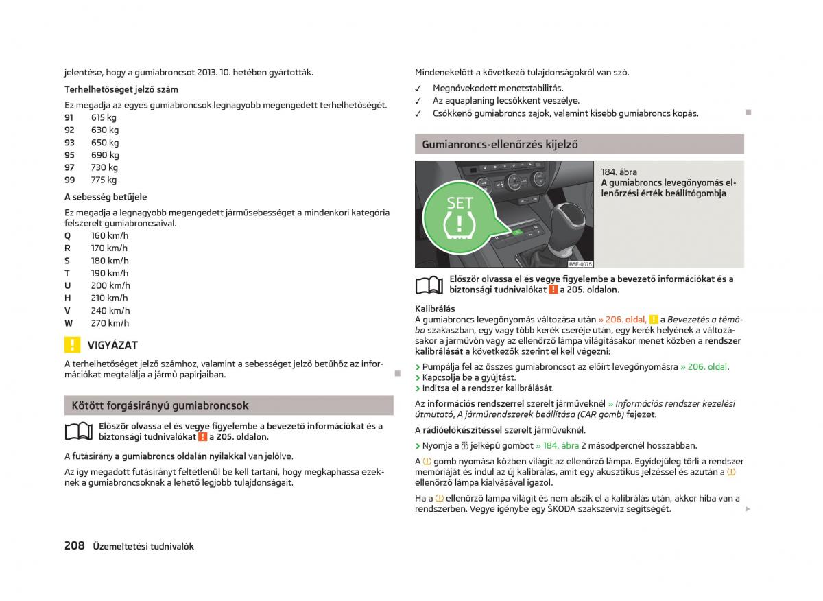 Skoda Octavia III 3 Kezelesi utmutato / page 210