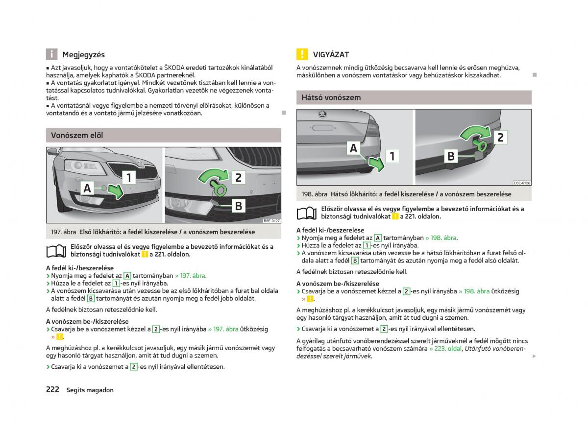 Skoda Octavia III 3 Kezelesi utmutato / page 224