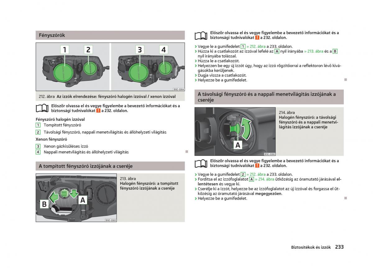 Skoda Octavia III 3 Kezelesi utmutato / page 235