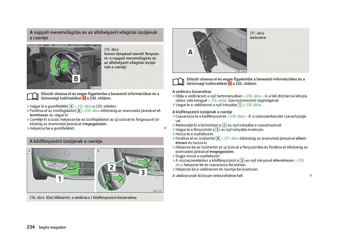 Skoda Octavia III 3 Kezelesi utmutato / page 236