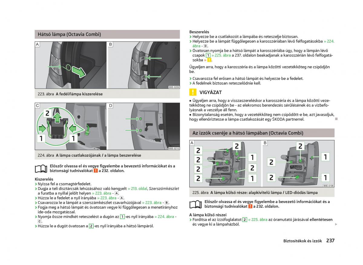 Skoda Octavia III 3 Kezelesi utmutato / page 239