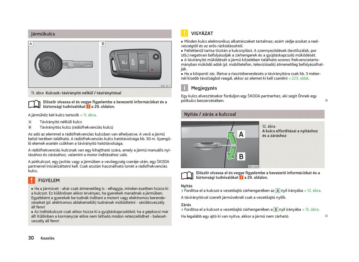 Skoda Octavia III 3 Kezelesi utmutato / page 32