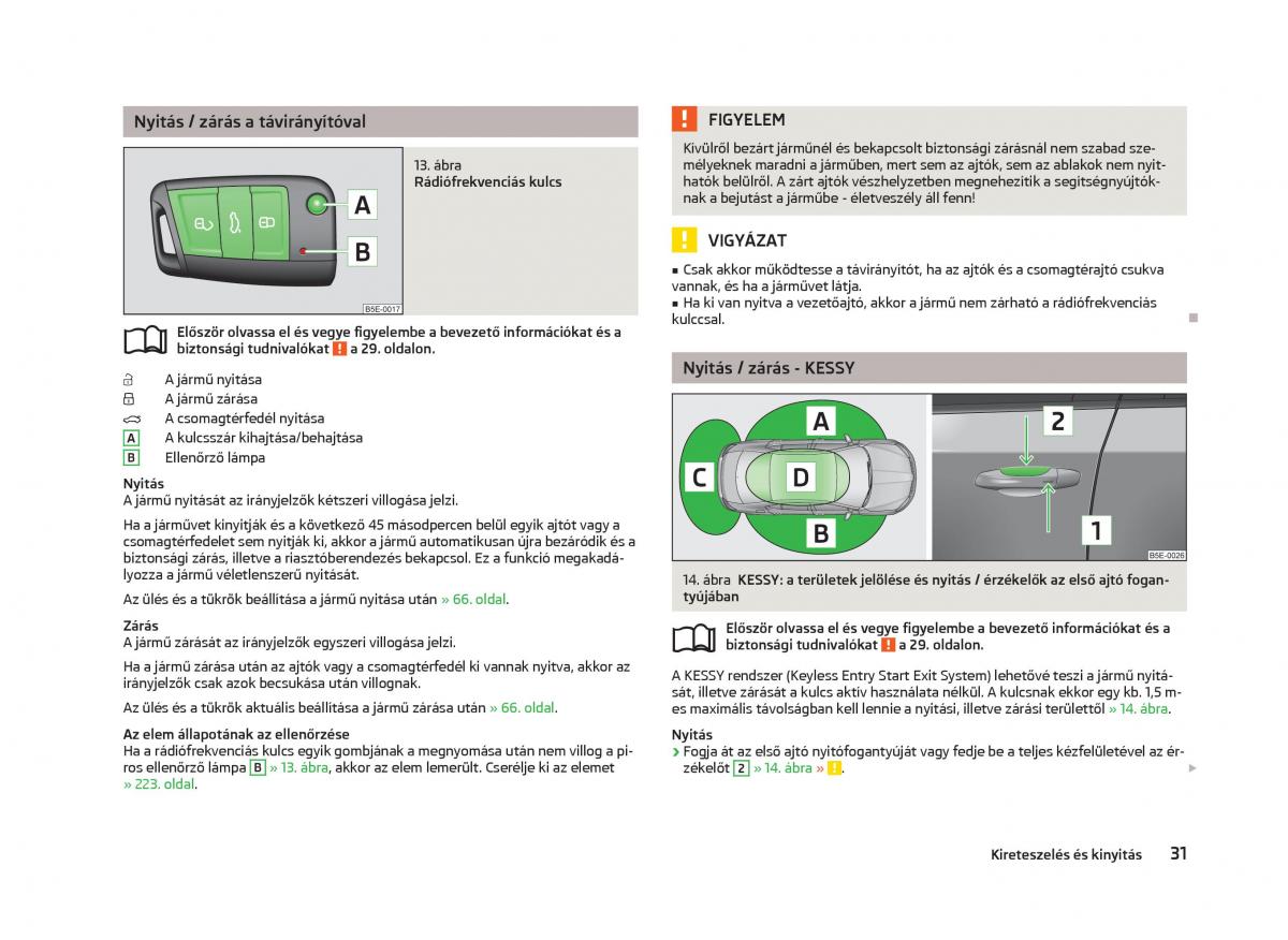 Skoda Octavia III 3 Kezelesi utmutato / page 33