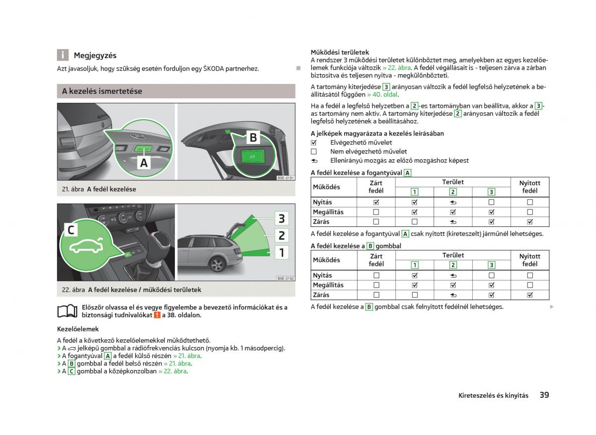 Skoda Octavia III 3 Kezelesi utmutato / page 41