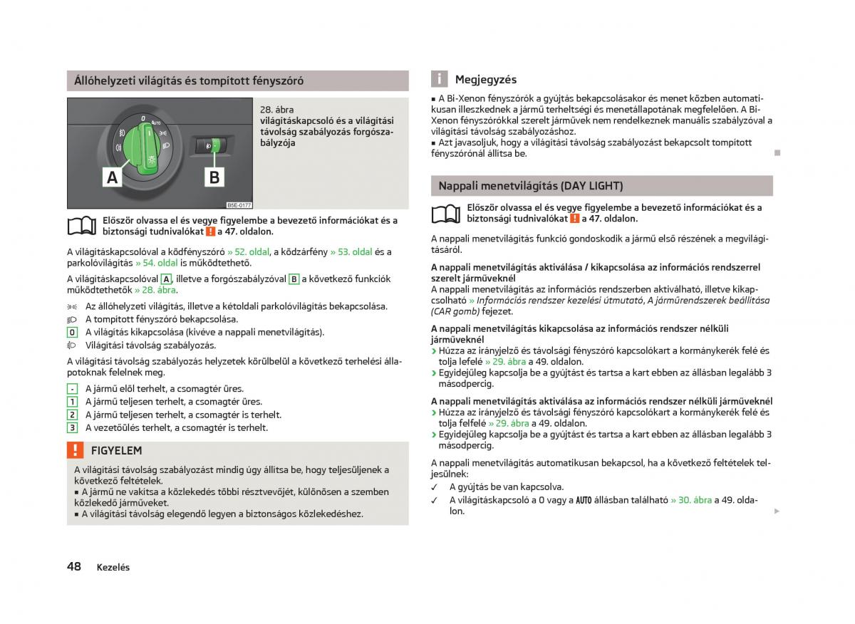 Skoda Octavia III 3 Kezelesi utmutato / page 50