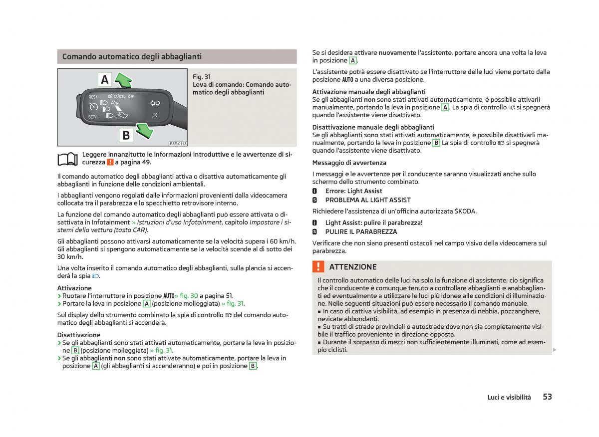 Skoda Octavia III 3 manuale del proprietario / page 55