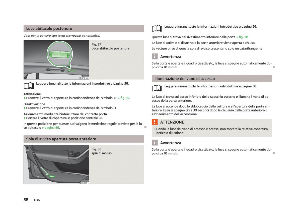 Skoda Octavia III 3 manuale del proprietario / page 60