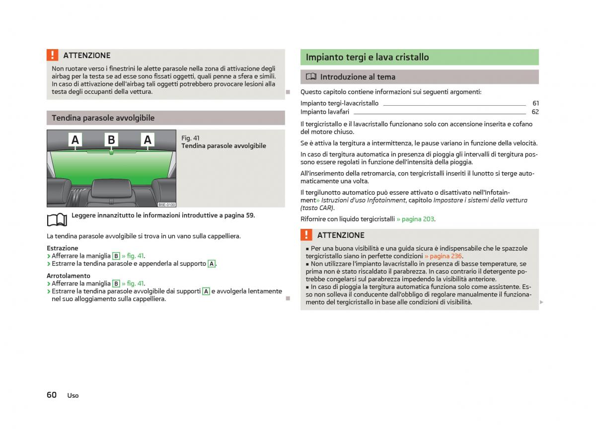 Skoda Octavia III 3 manuale del proprietario / page 62