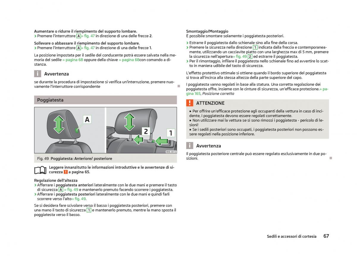 Skoda Octavia III 3 manuale del proprietario / page 69