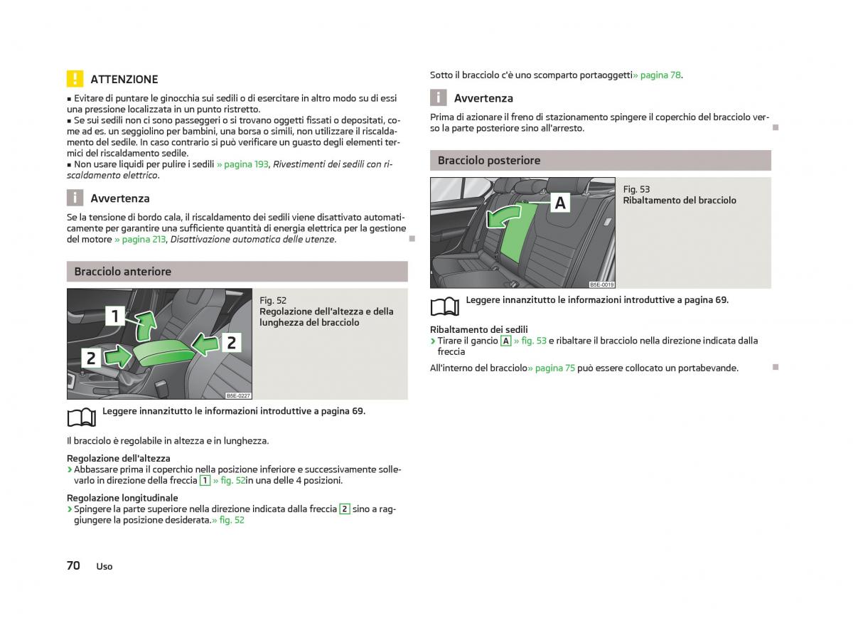 Skoda Octavia III 3 manuale del proprietario / page 72