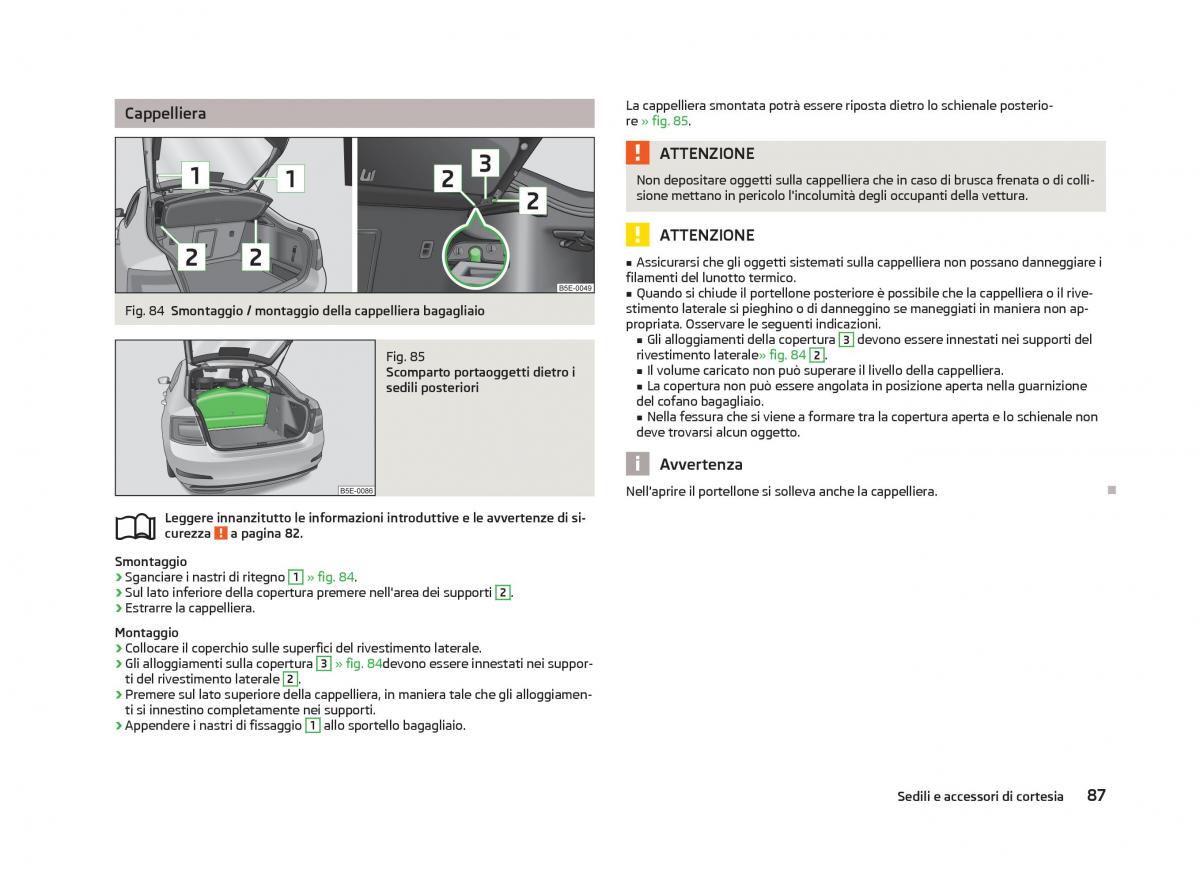 Skoda Octavia III 3 manuale del proprietario / page 89