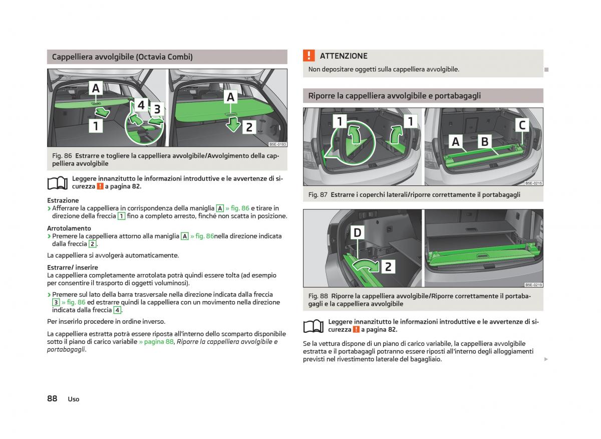 Skoda Octavia III 3 manuale del proprietario / page 90