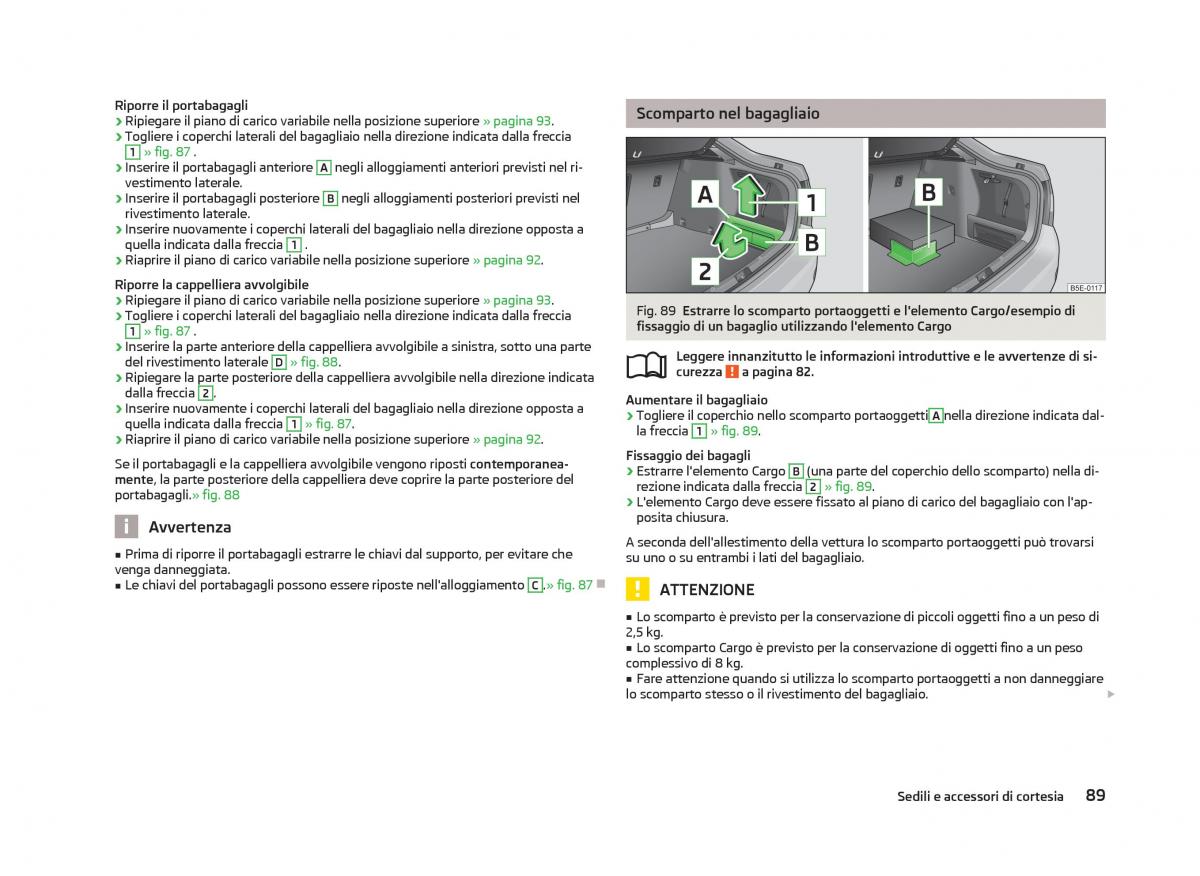 Skoda Octavia III 3 manuale del proprietario / page 91