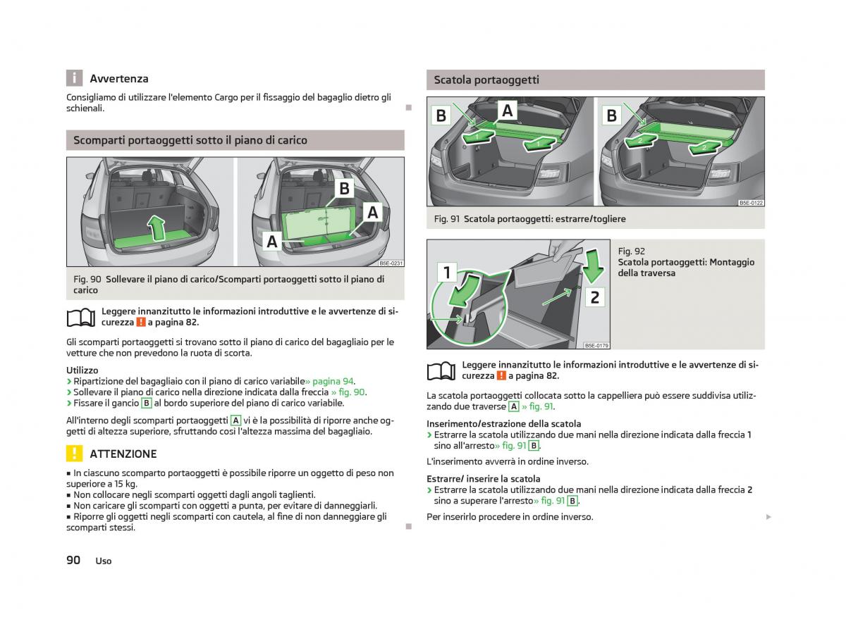 Skoda Octavia III 3 manuale del proprietario / page 92