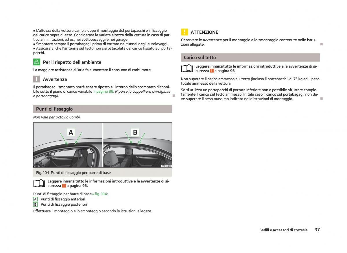 Skoda Octavia III 3 manuale del proprietario / page 99