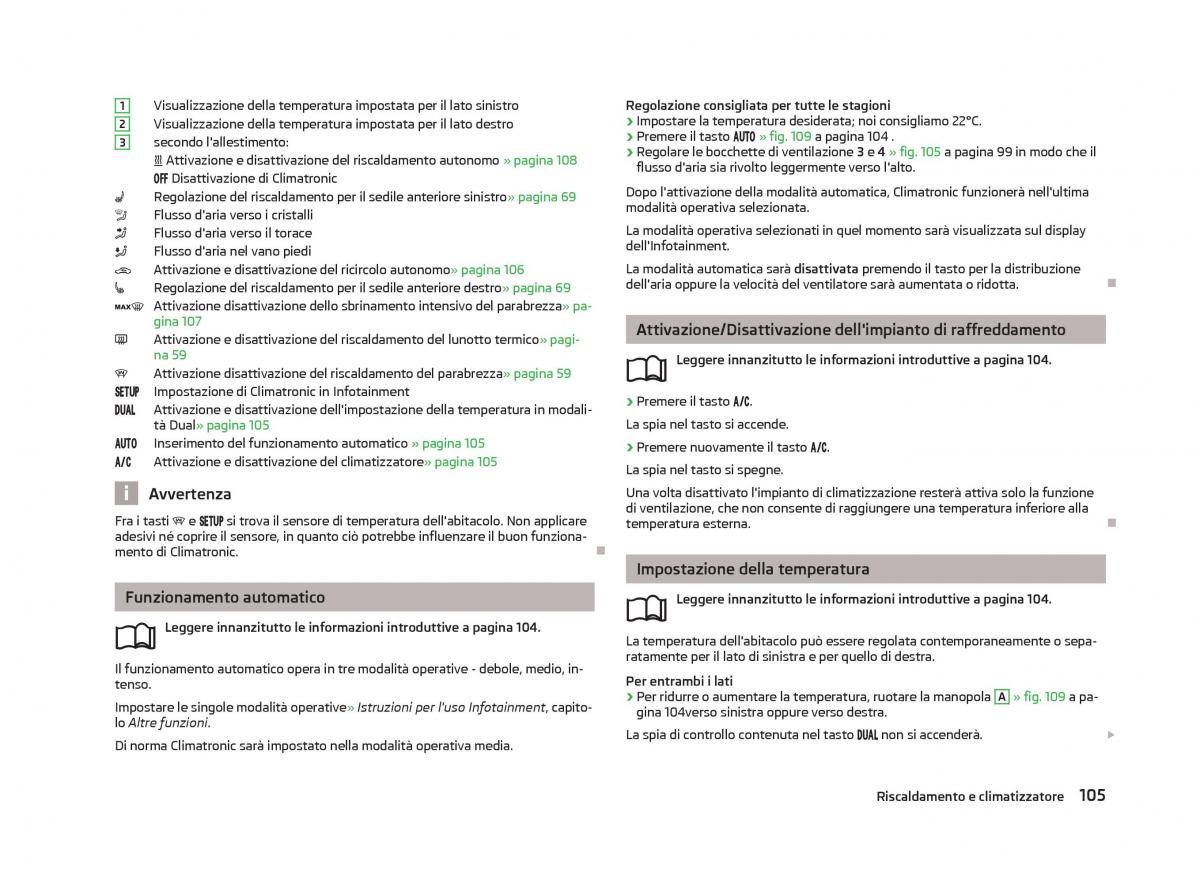 Skoda Octavia III 3 manuale del proprietario / page 107