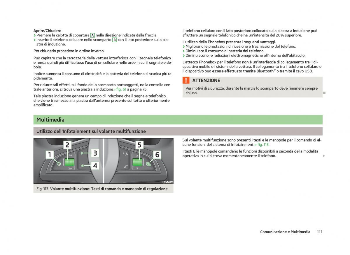 Skoda Octavia III 3 manuale del proprietario / page 113