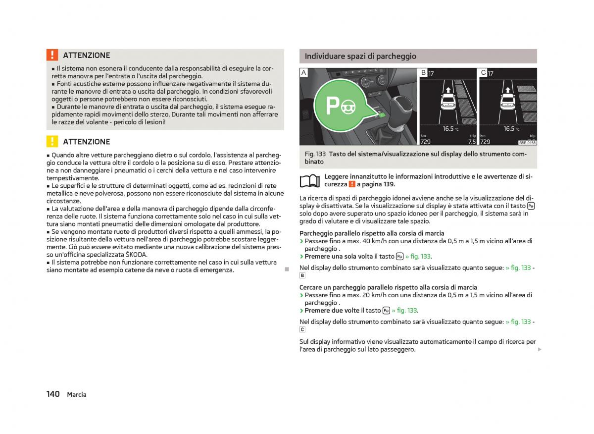 Skoda Octavia III 3 manuale del proprietario / page 142