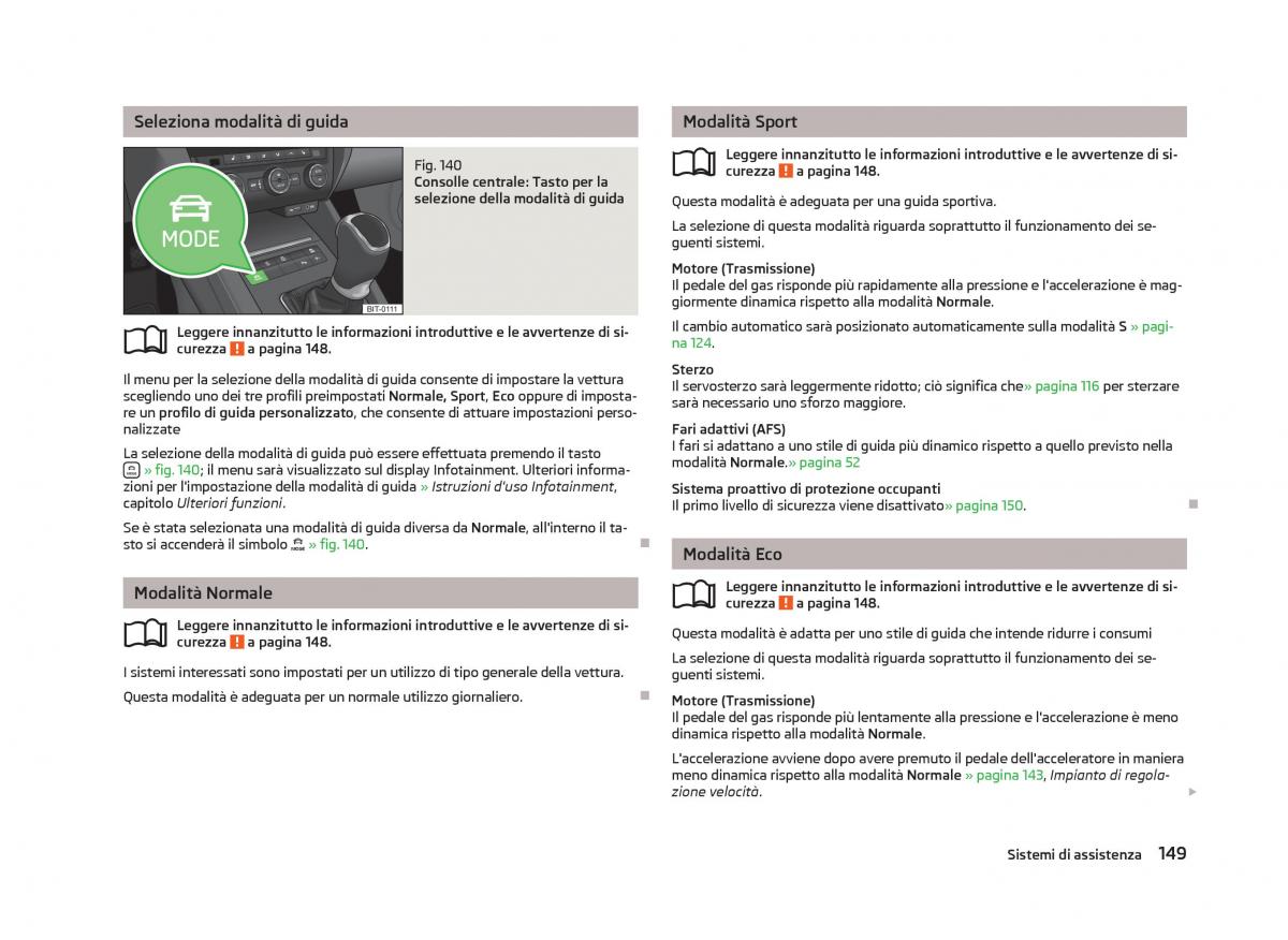 Skoda Octavia III 3 manuale del proprietario / page 151