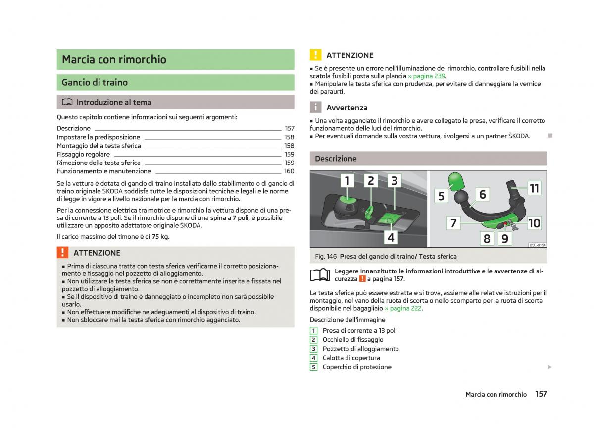 Skoda Octavia III 3 manuale del proprietario / page 159