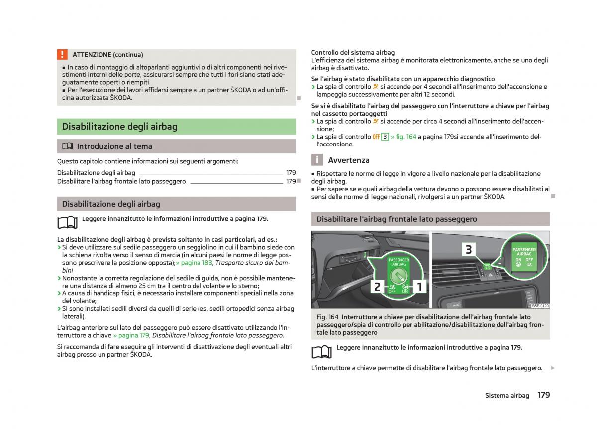 Skoda Octavia III 3 manuale del proprietario / page 181