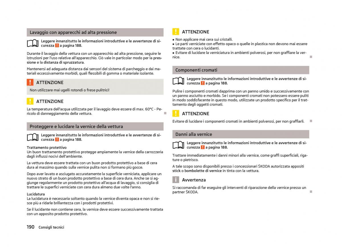 Skoda Octavia III 3 manuale del proprietario / page 192