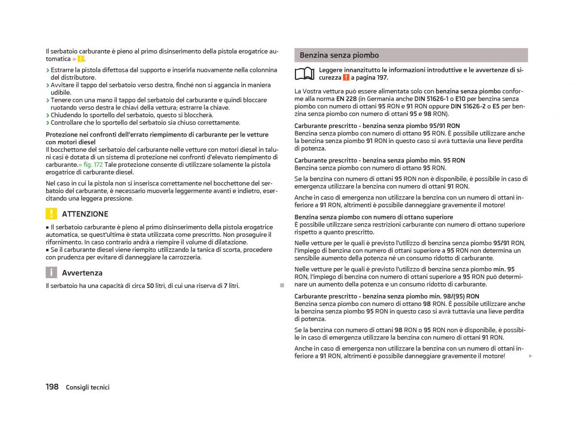 Skoda Octavia III 3 manuale del proprietario / page 200