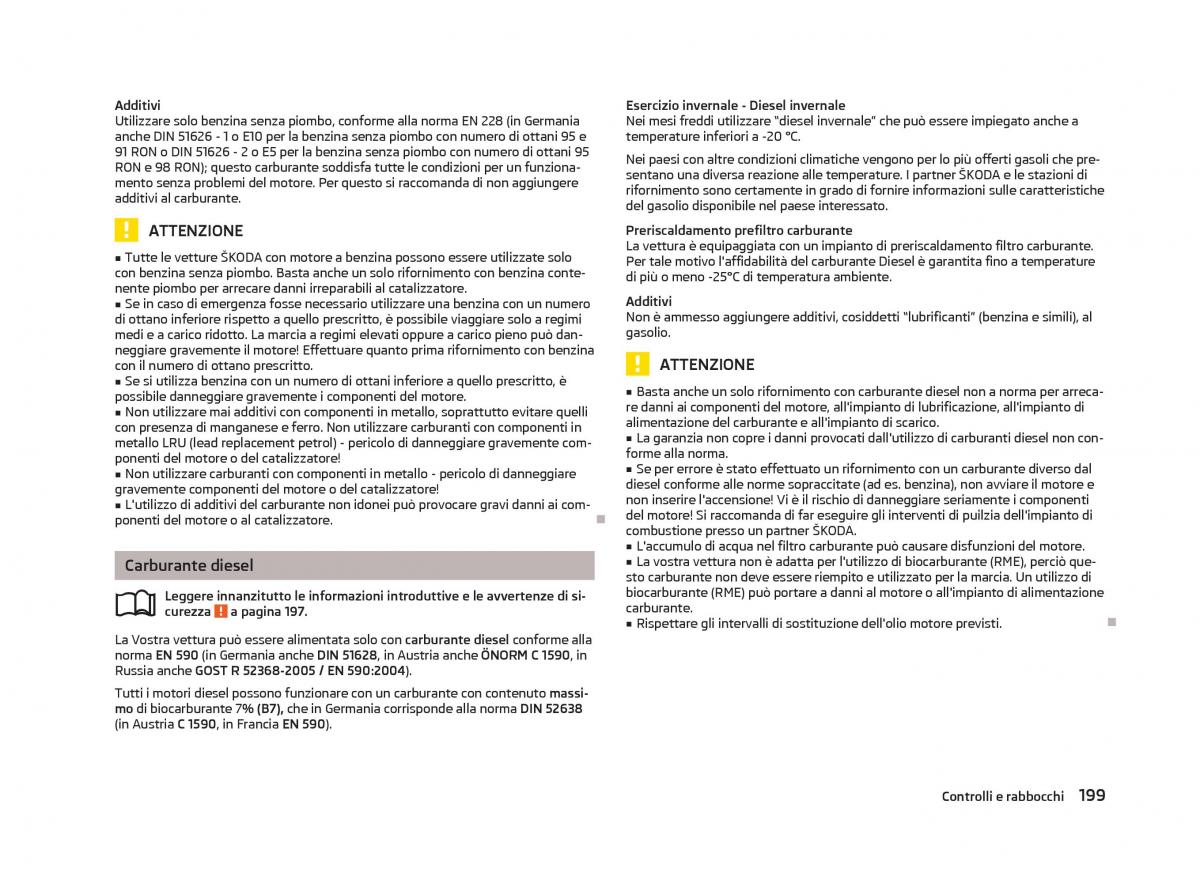 Skoda Octavia III 3 manuale del proprietario / page 201