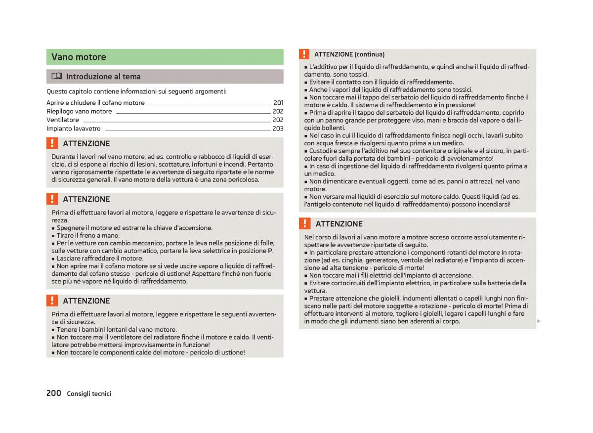 Skoda Octavia III 3 manuale del proprietario / page 202