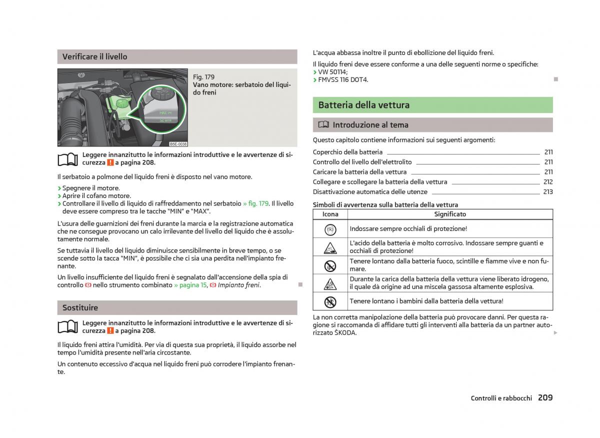 Skoda Octavia III 3 manuale del proprietario / page 211