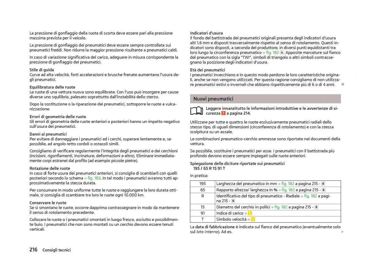 Skoda Octavia III 3 manuale del proprietario / page 218