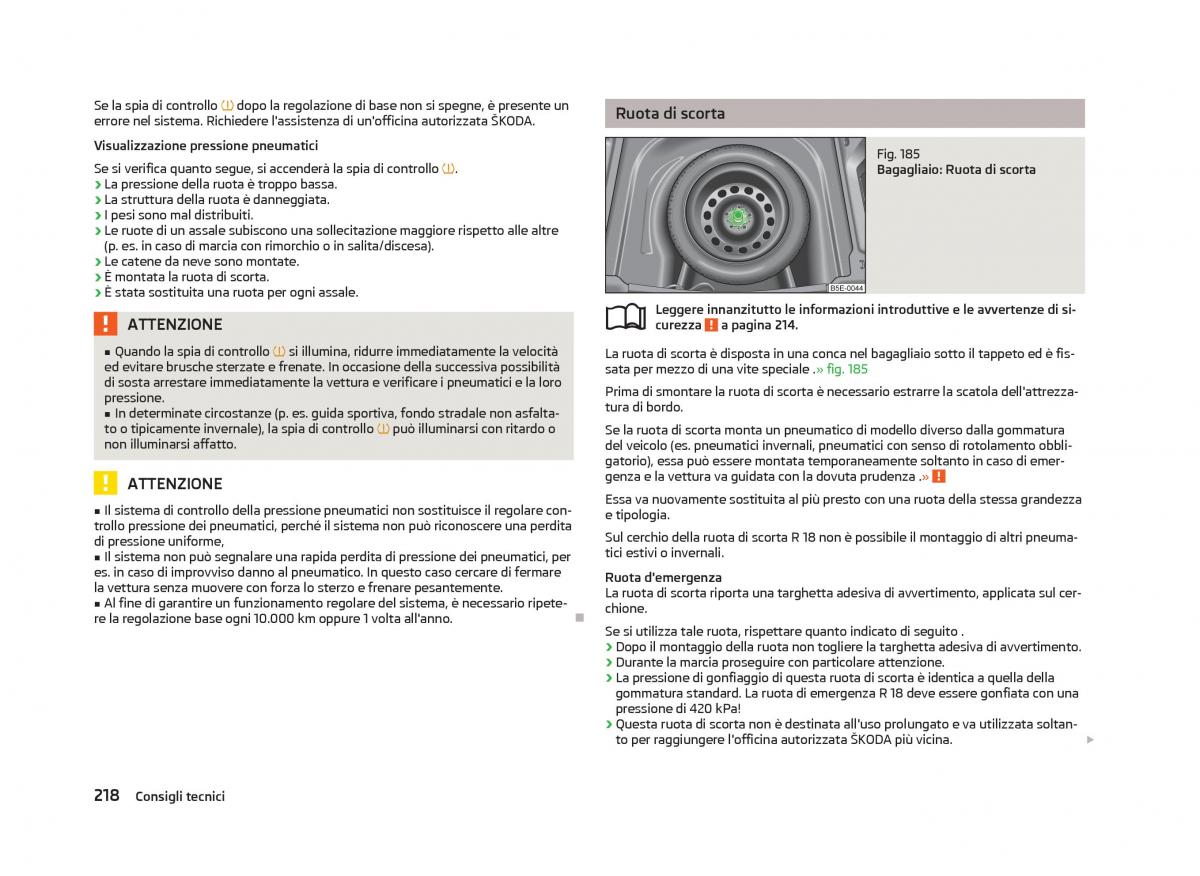 Skoda Octavia III 3 manuale del proprietario / page 220