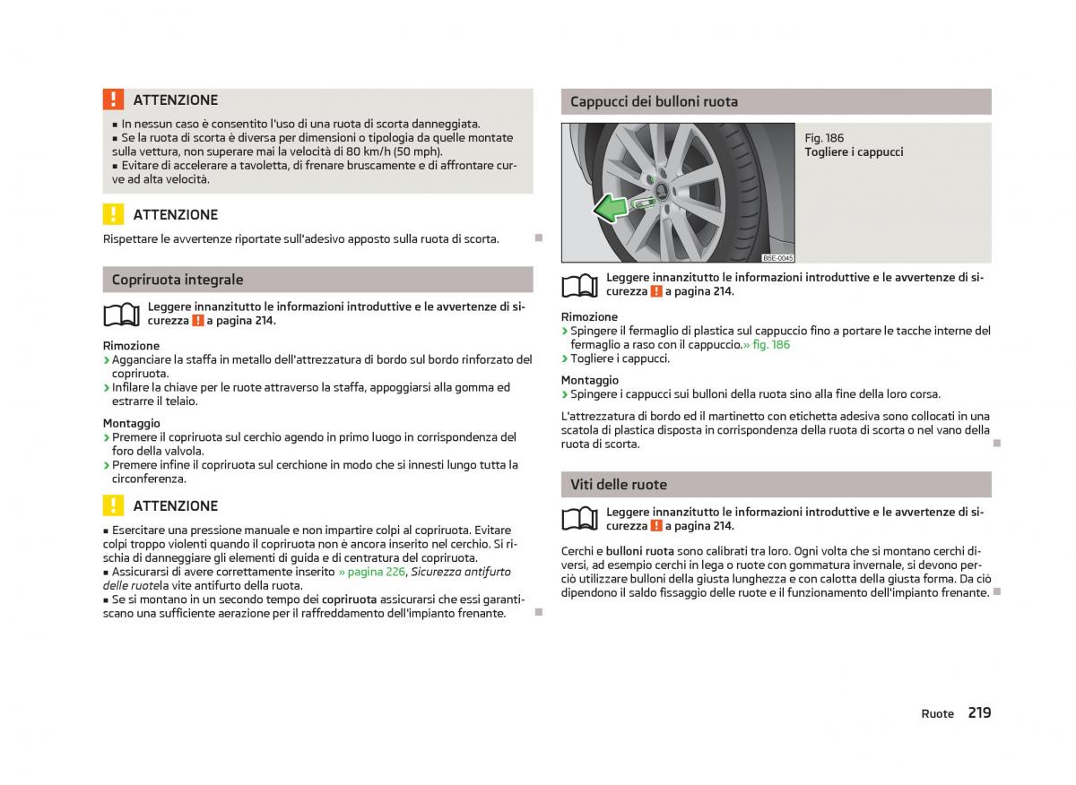 Skoda Octavia III 3 manuale del proprietario / page 221