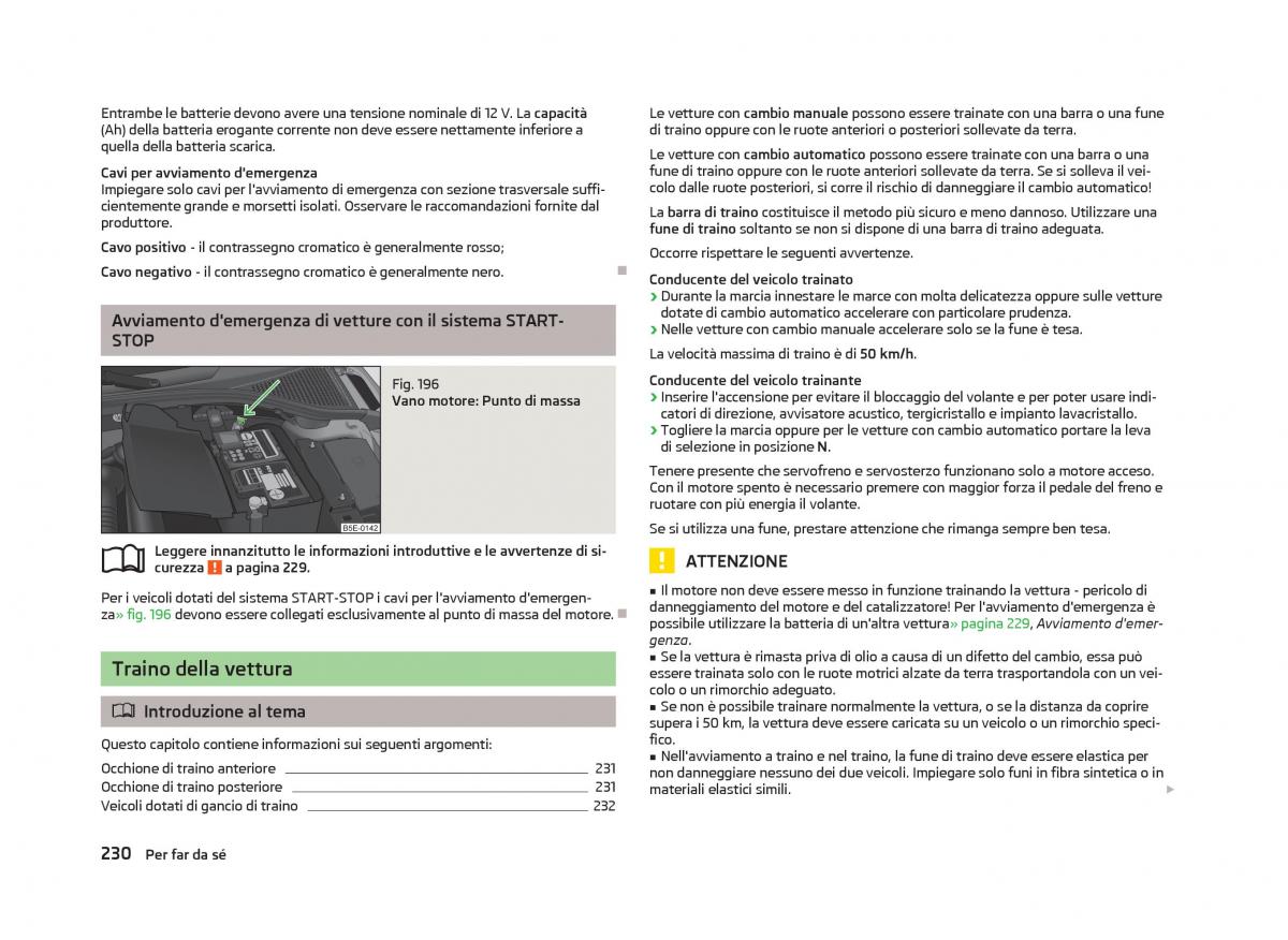 Skoda Octavia III 3 manuale del proprietario / page 232