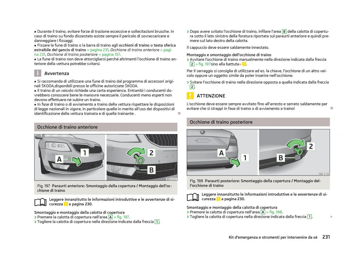 Skoda Octavia III 3 manuale del proprietario / page 233