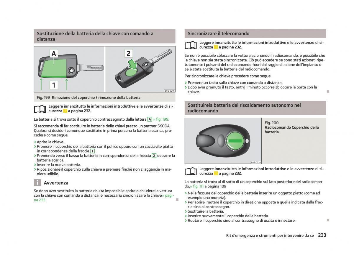 Skoda Octavia III 3 manuale del proprietario / page 235