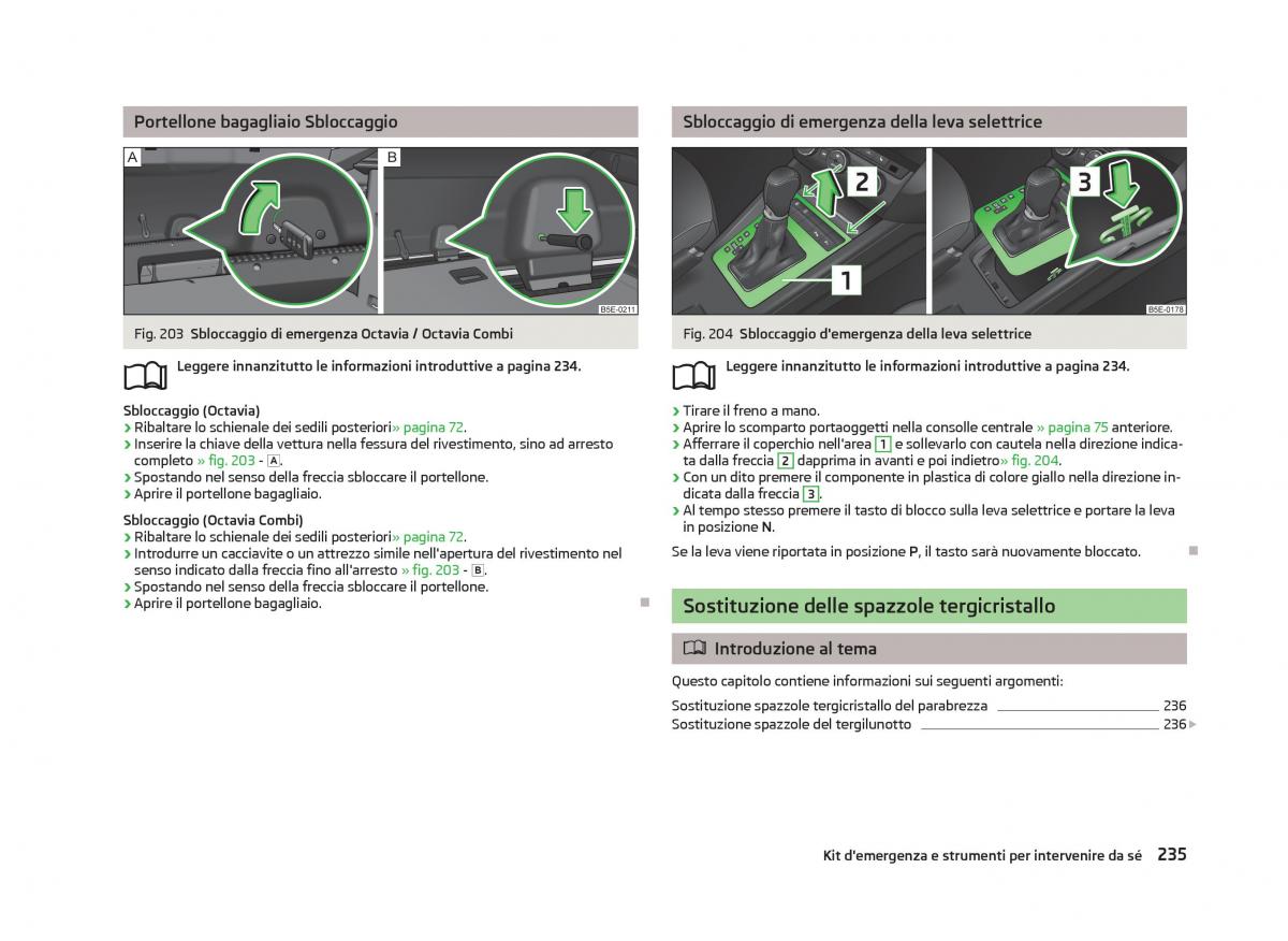 Skoda Octavia III 3 manuale del proprietario / page 237