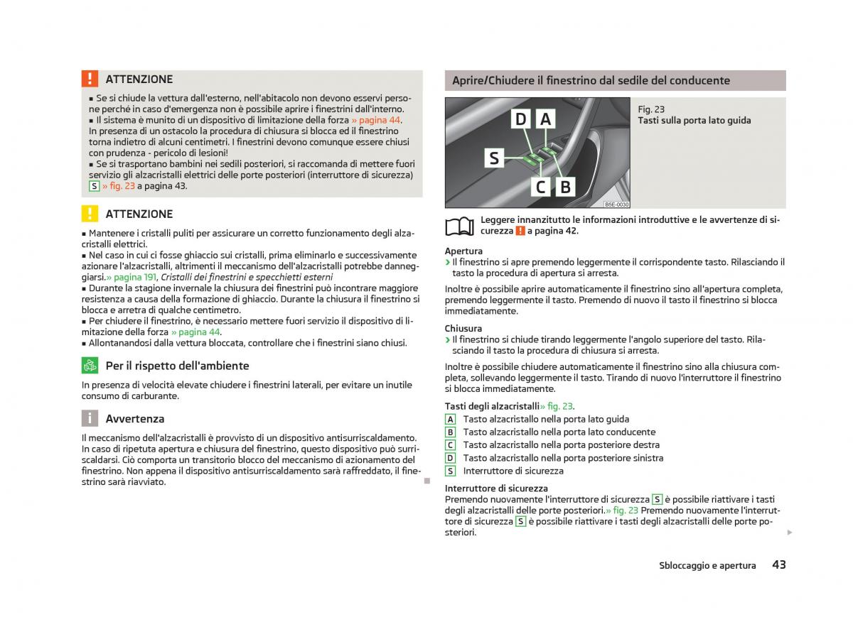 Skoda Octavia III 3 manuale del proprietario / page 45