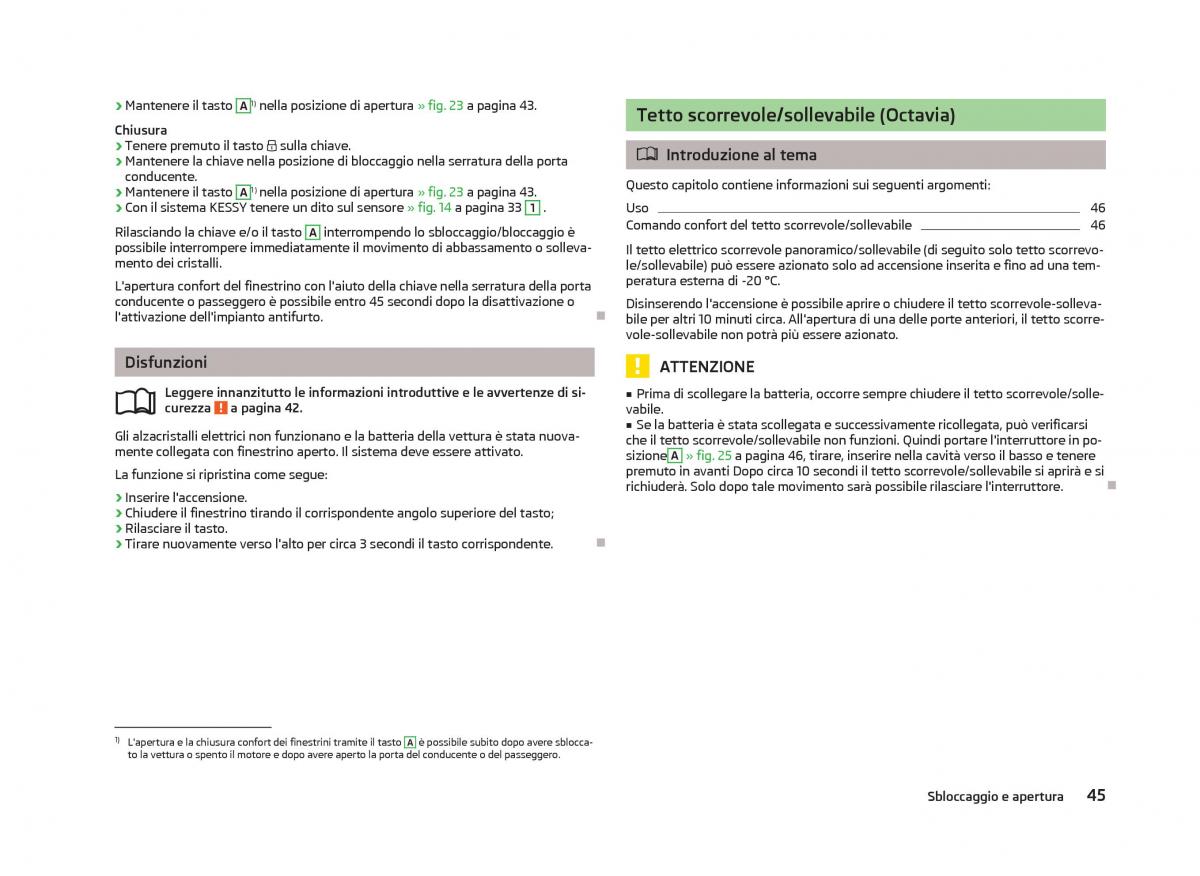 Skoda Octavia III 3 manuale del proprietario / page 47