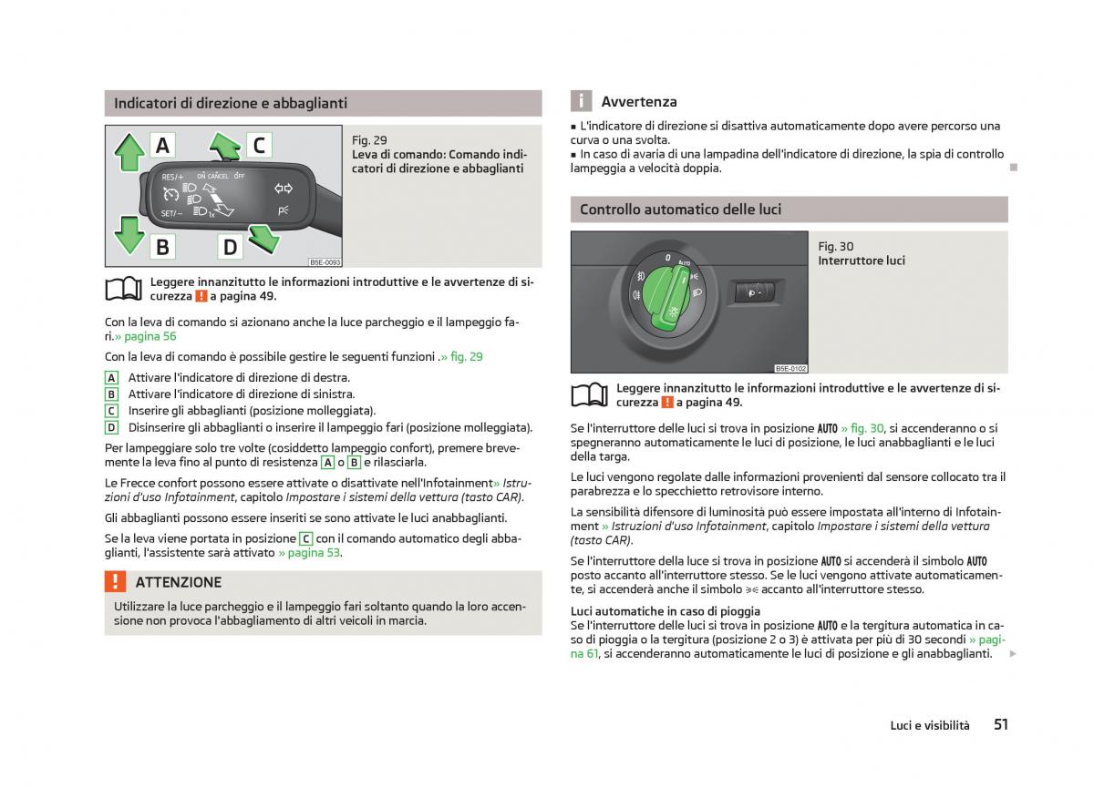 Skoda Octavia III 3 manuale del proprietario / page 53