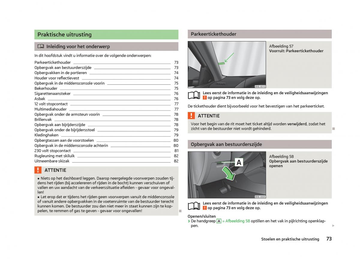 Skoda Octavia III 3 handleiding / page 75