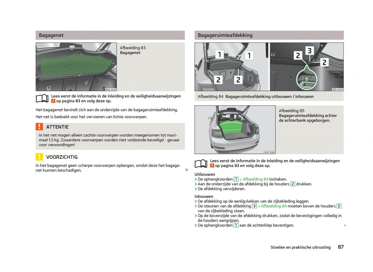 Skoda Octavia III 3 handleiding / page 89