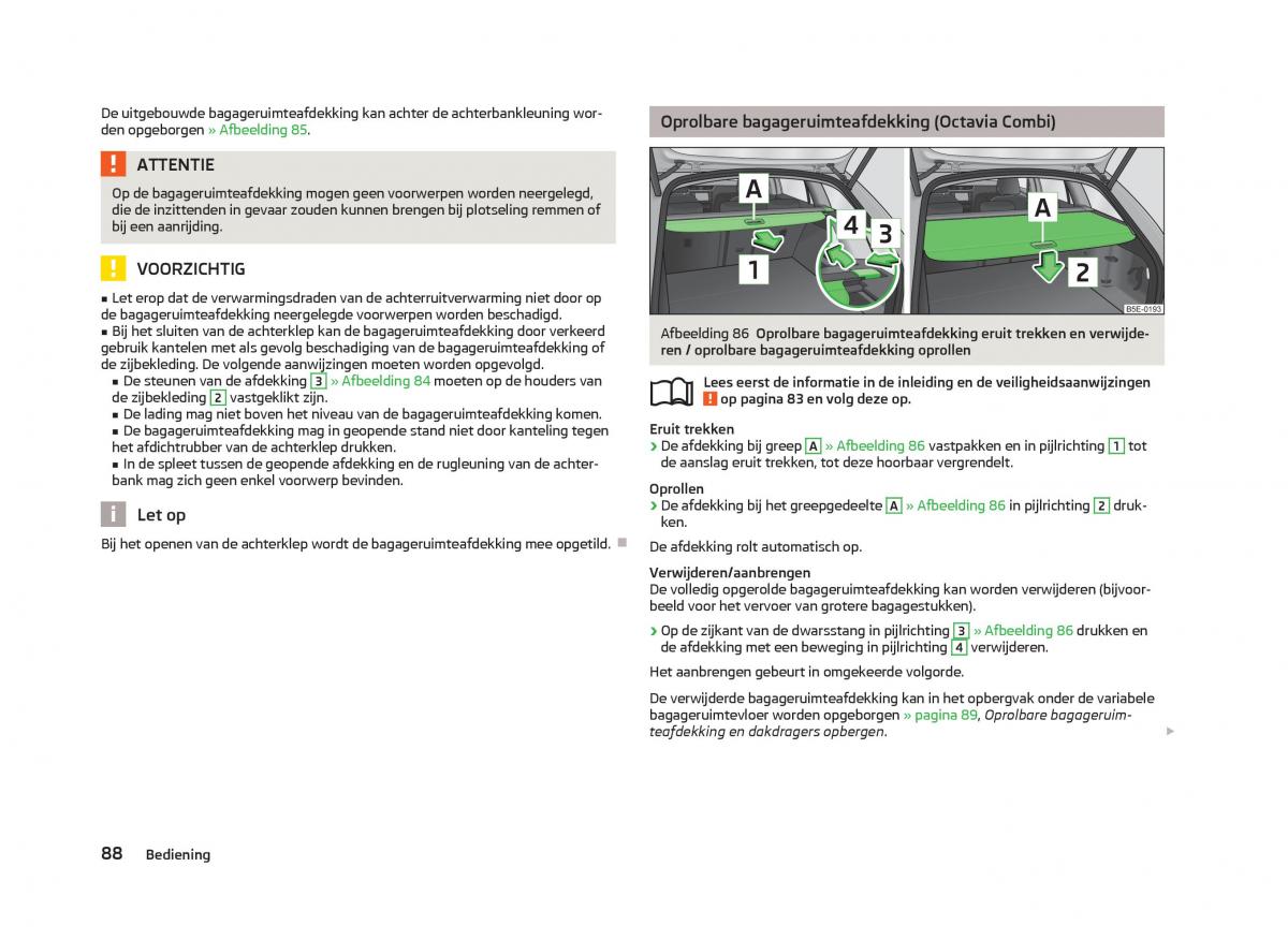 Skoda Octavia III 3 handleiding / page 90